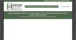 Desktop Screenshot of hickcoxdocks.com